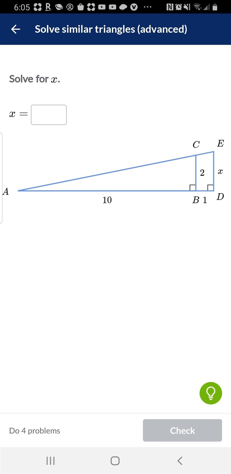 Solve for x x= ?? Hlp pls-example-1