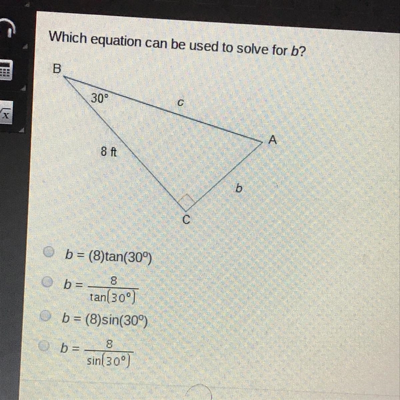 Which equation can be used to solve for b?-example-1