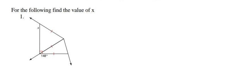 Please help!! For the following find the value of x.​-example-1