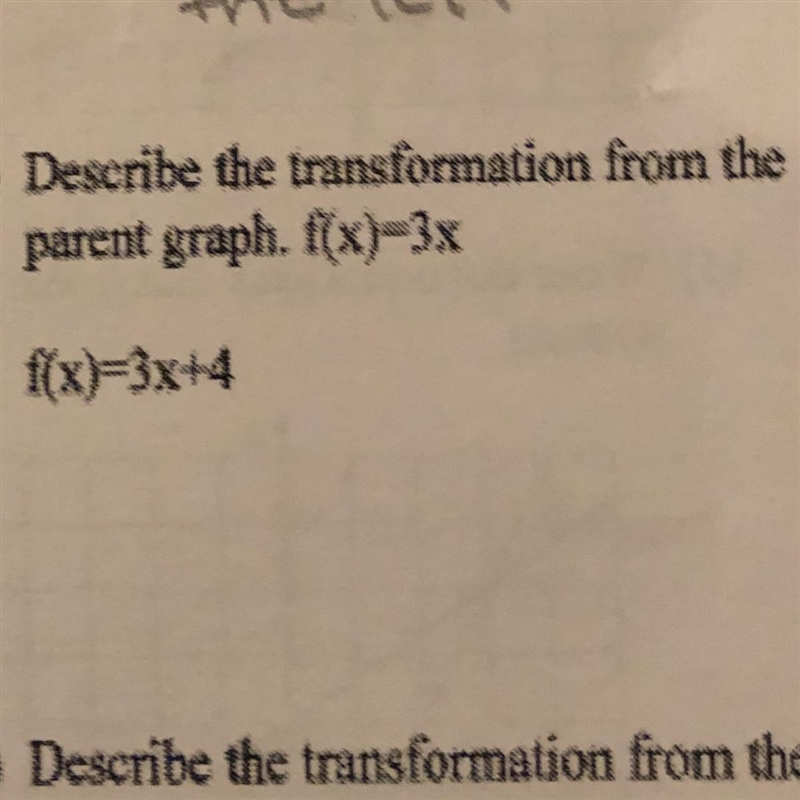 How to describe the transformation from the parent graph-example-1