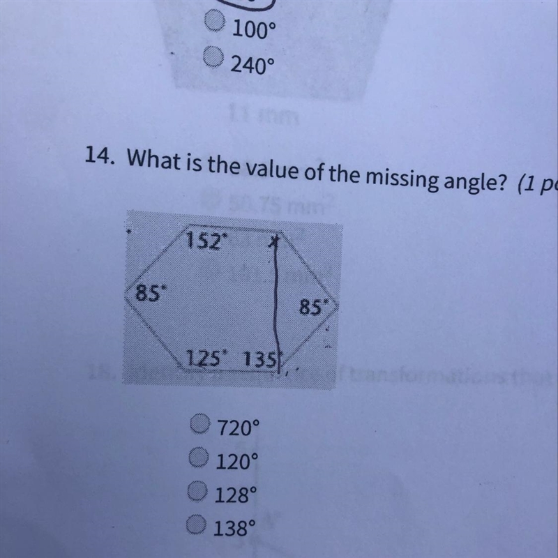 What missing angle of the figure-example-1