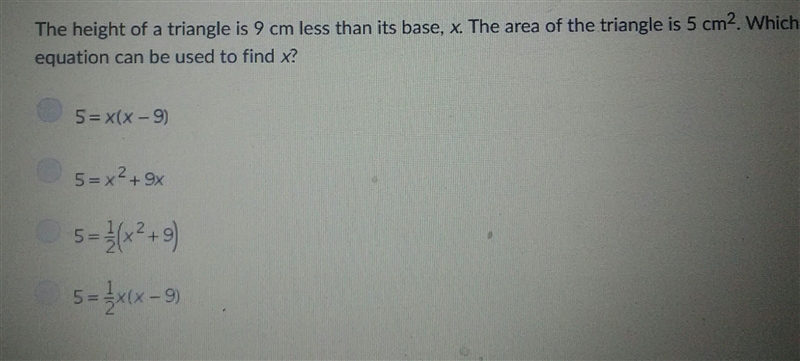 Which equation can be used to find x?-example-1