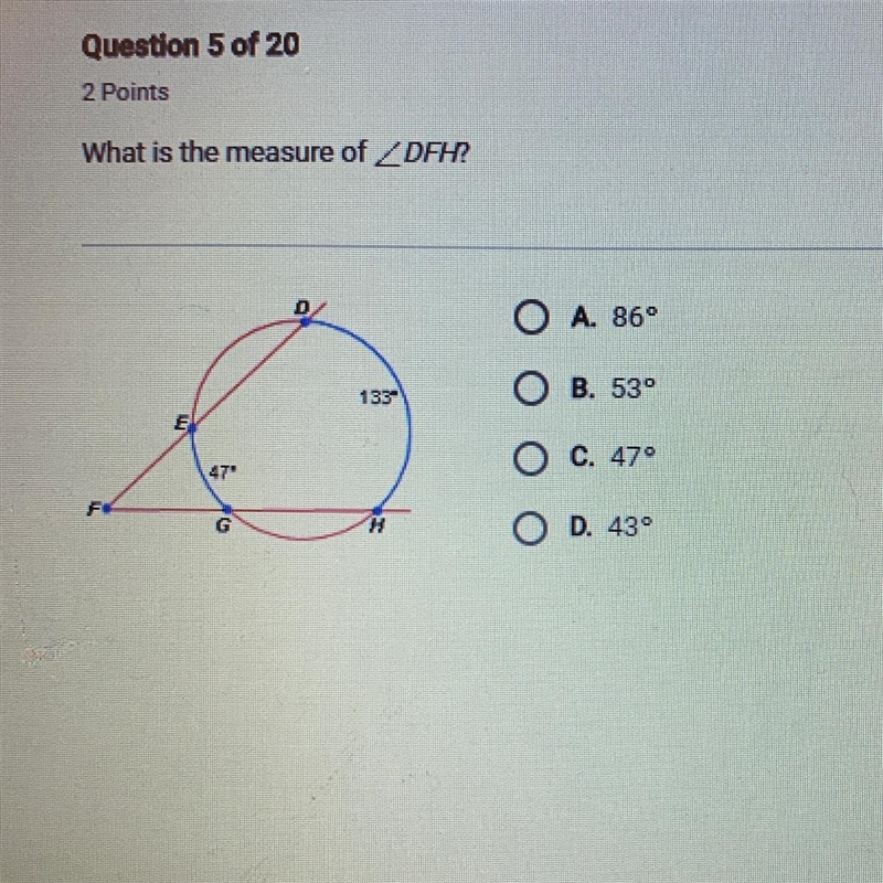 What is the measure of-example-1