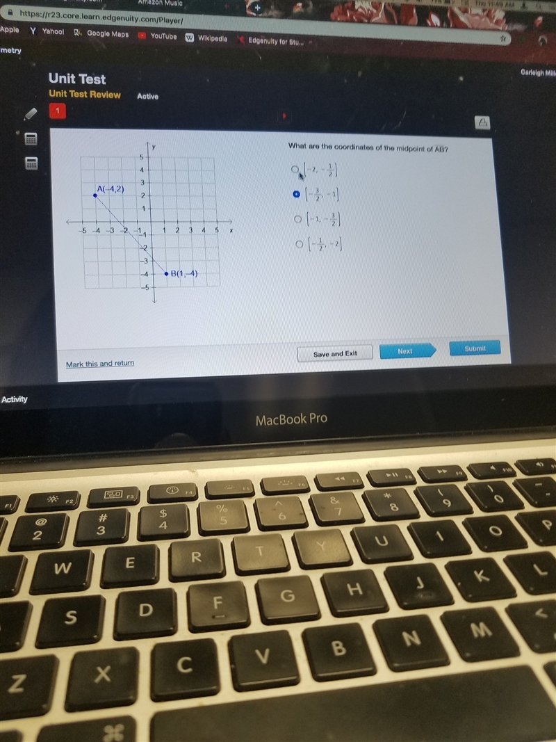 What are the coordinates of the midpoint of AB-example-1