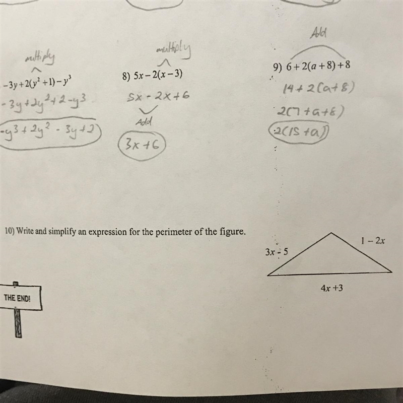 Need help with number 10 please!-example-1