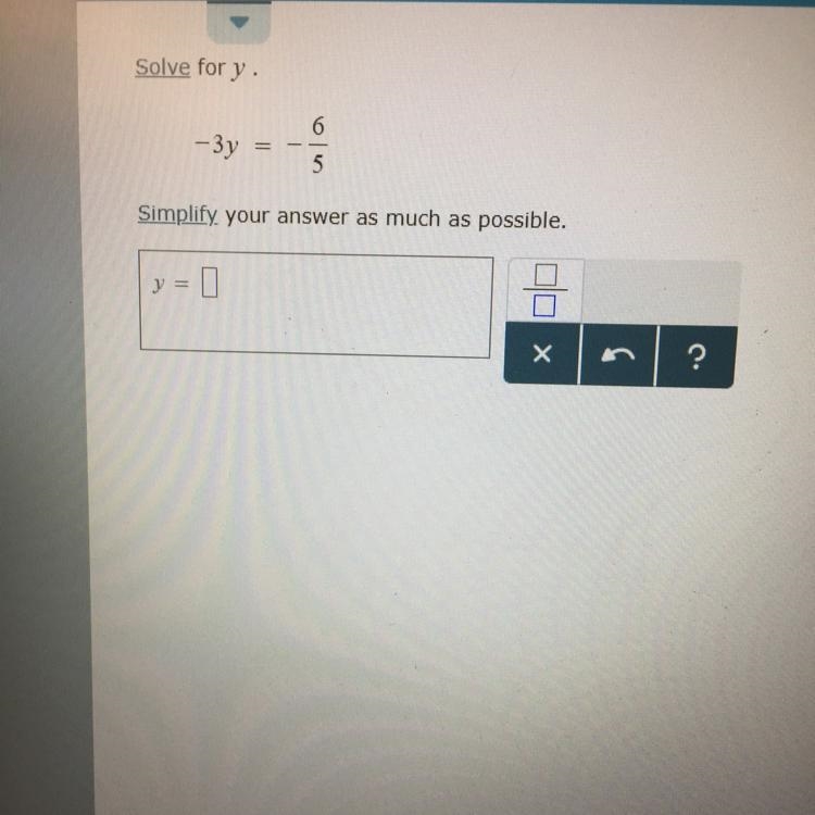 How to solve for y and simplify-example-1