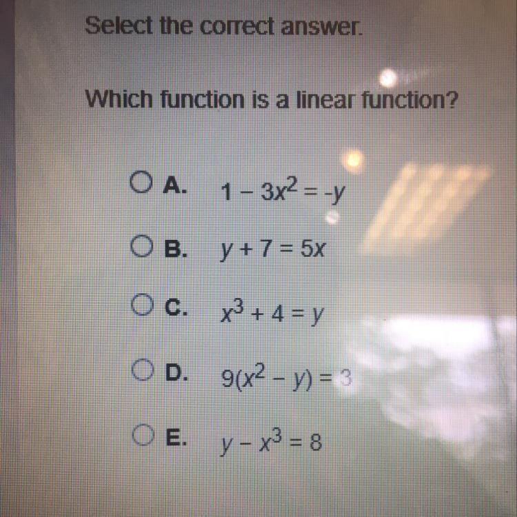 Which function is a linear function-example-1