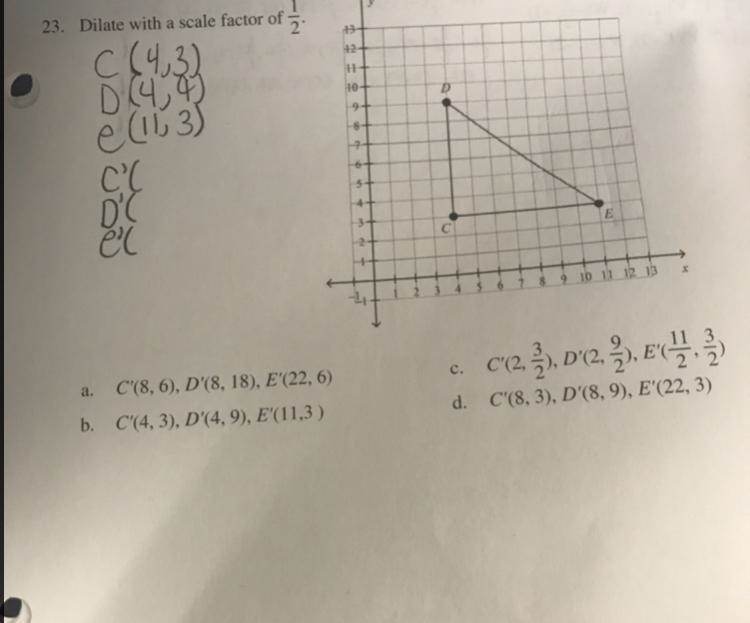 Dilate the following by 1/2-example-1