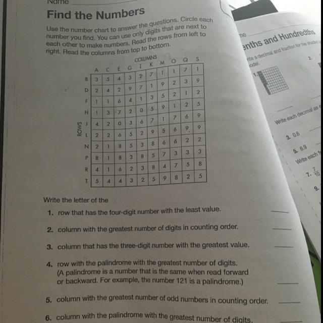 Use the number chart to answer the questions. Circle each number you find. You can-example-1