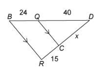 What is the value of x? Enter your answer in the box. units-example-1