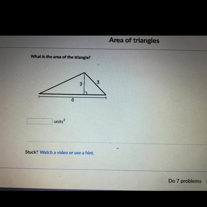 What is the area of the triangle-example-1