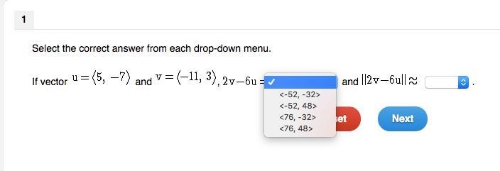 Help Me! I suck with vectors. Look at the attached pictures for the problem.-example-1