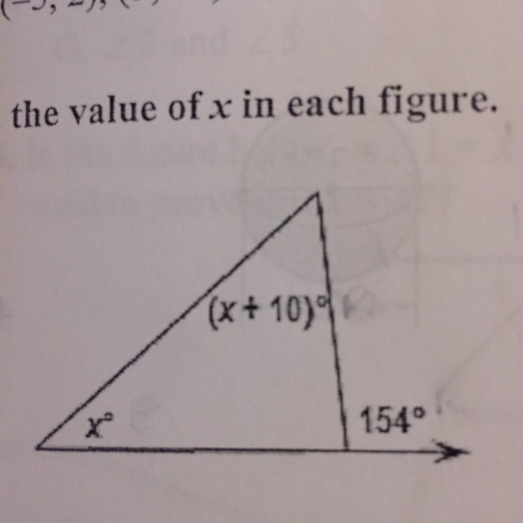 Find the value of x in each figure. (I NEED HELP!!)-example-1