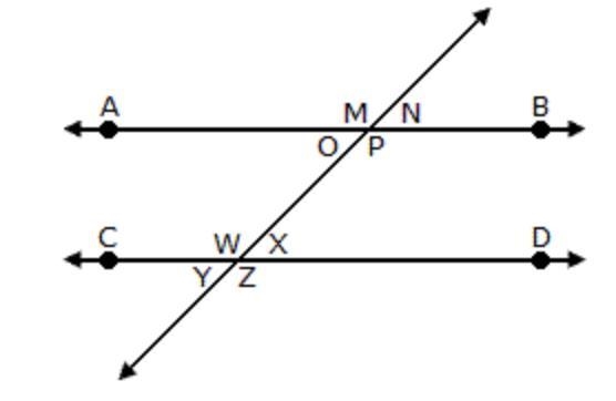 Note: Figure is not drawn to scale. Lines AB and CD are parallel. If m A. 37° B. 53° C-example-1