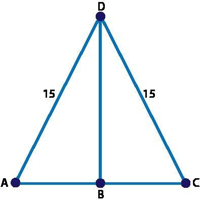 Segment DB is a median of ΔADC. Which statement best describes the relationship between-example-1