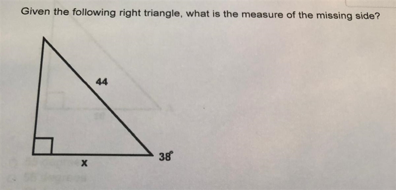 Find the measure of the missing angle-example-1