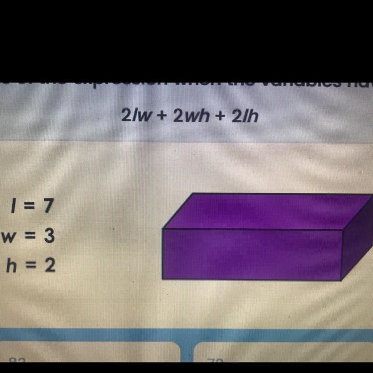 The expression shows the surface area of a rectangular prism with length 1, width-example-1