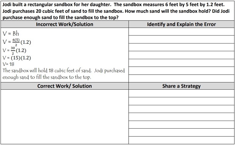 30 Pts..... Identify and EXPLAIN the ERROR * Show CORRECT WORK and SOLUTION * What-example-1