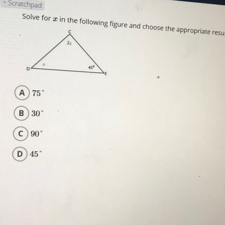 Solve for x and tell how you got it (have to write work!)-example-1