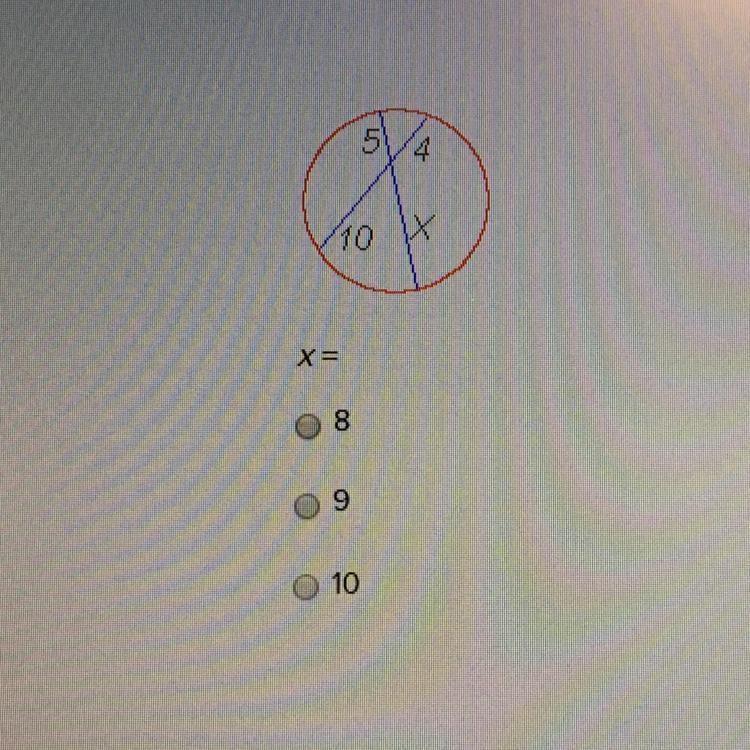 Need help ASAP please X= 8 9 10-example-1