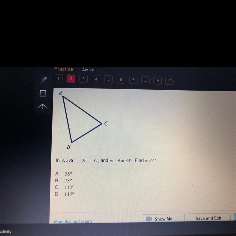 How do i find the angle of c?-example-1