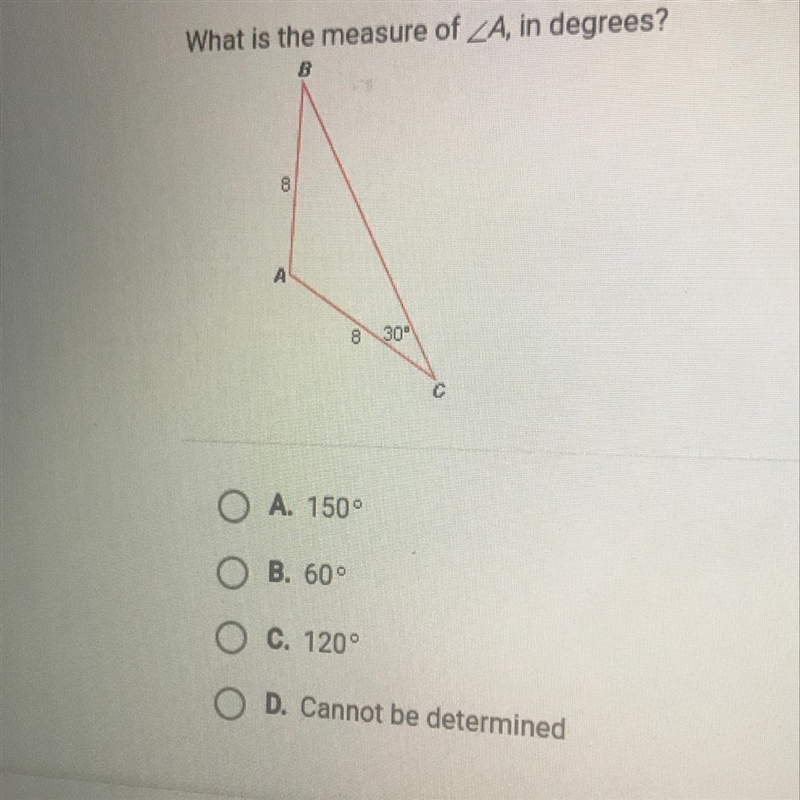 What is the measure of A, in degrees?-example-1