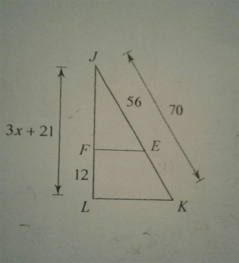 I need to solve for x. I'm so confused with the whole 'Slide splitting theorem' thing-example-1