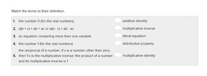 Match the terms to their definition.-example-1