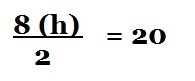 Plug the numbers in that you know, and solve for the height: What number times 8 divided-example-2