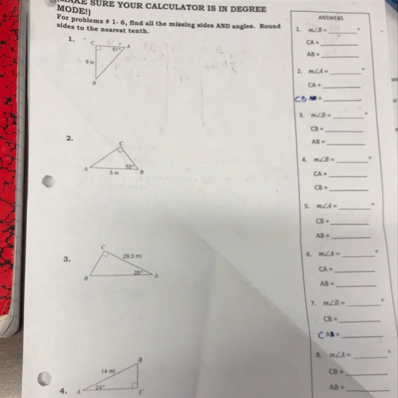 Solving right triangles-example-1