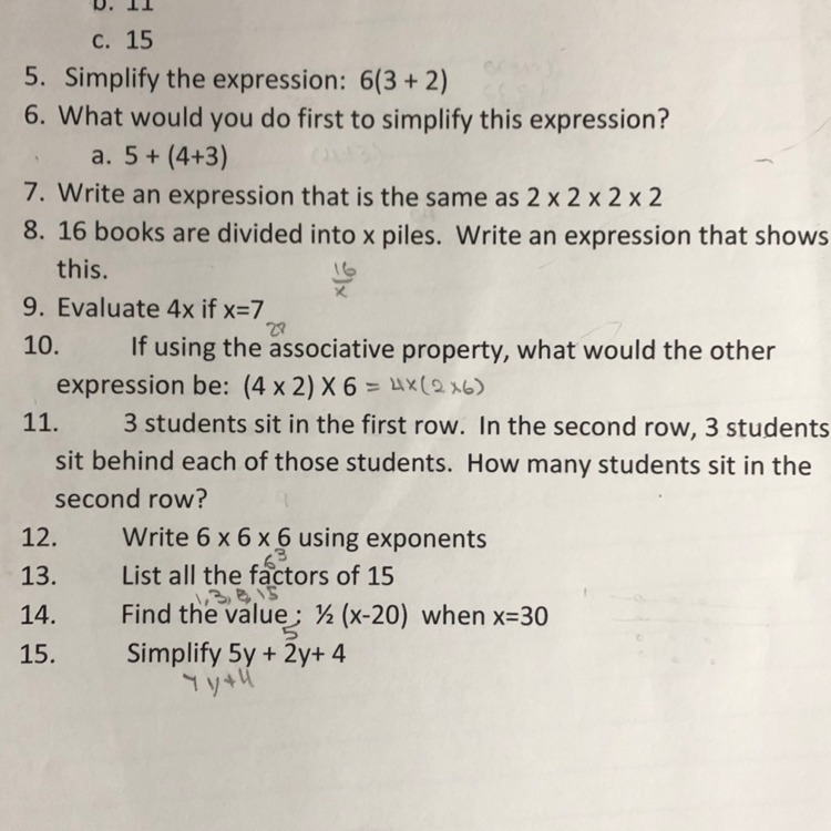 I need help with number 11 please-example-1