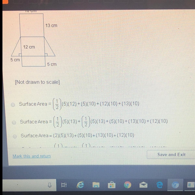 Which equation can be used to calculate the surface area of the rectangular prism-example-1