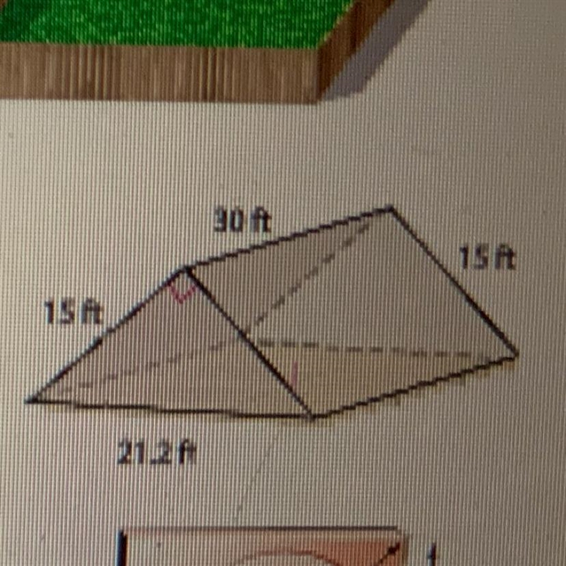 The attic shown is a triangular prism. Insulation will be placed inside the walls-example-1