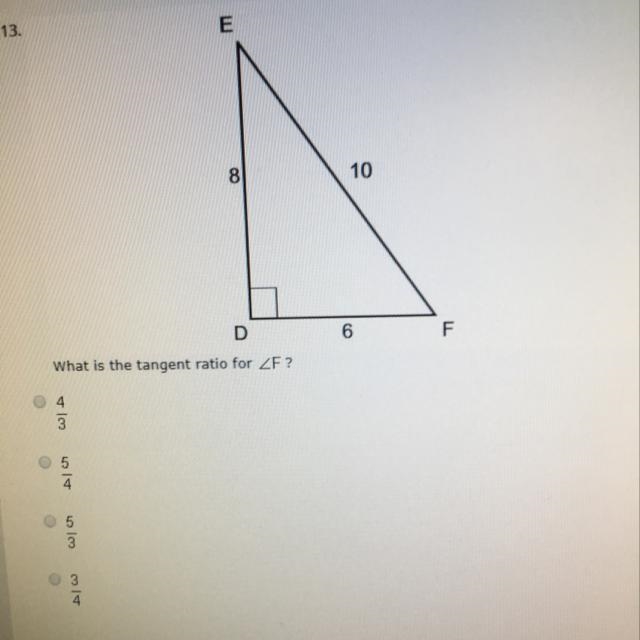 What is the tangent ratio for-example-1