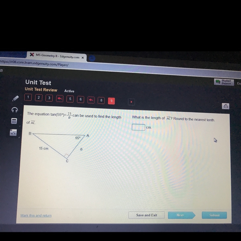 I what is the length of AC round to the nearest tenth-example-1