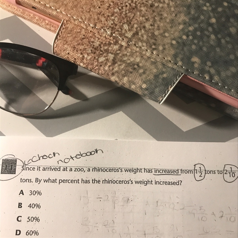 By what percent has the rhinoceros weight increased-example-1