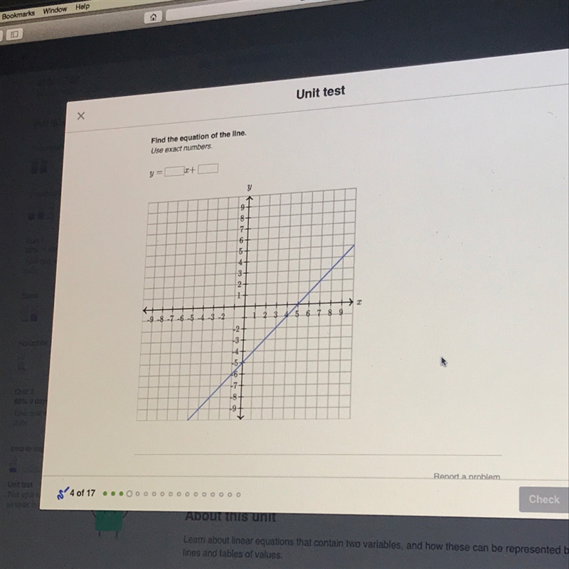 Find the equation of the line use exact numbers-example-1