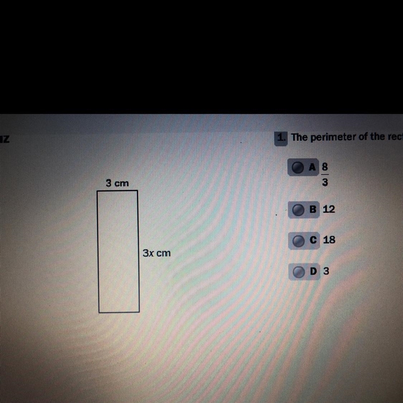 The perimeter of the rectangle is 24 cm. find the value of x-example-1