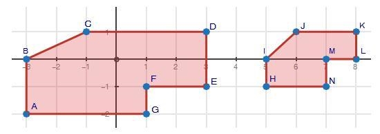 Explain why the two figures below are not similar. Use complete sentences and provide-example-1