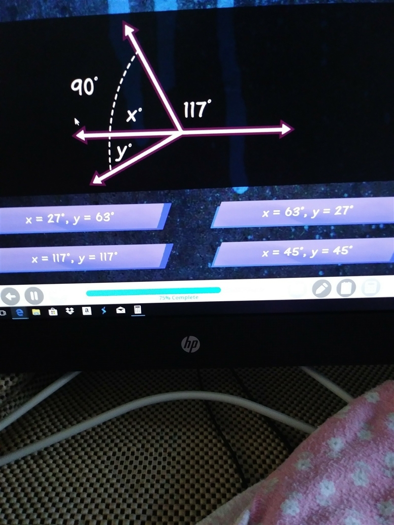 Find the value of x and y-example-1