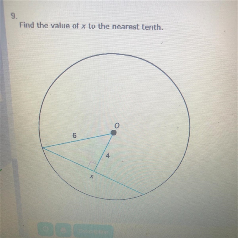 Find the value of x to the nearest tenth. Answer options: 8.9, 7.5, 8.1, 7.9-example-1