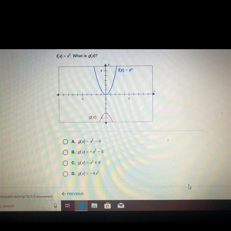 F(x) = x^2. What is g(x)?-example-1