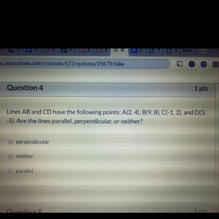 Lines AB and CD having the following points: A(2,4) B(9,8) C(-1,2) and D(3,-5). Are-example-1