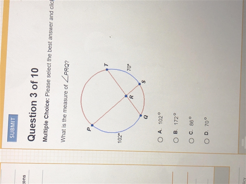 What is the measure of PRQ?-example-1