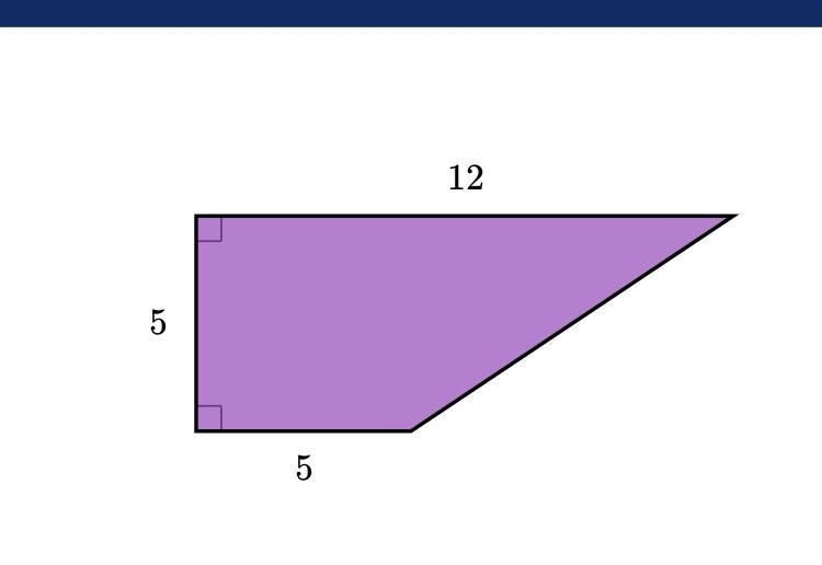 Find the area of the shape shown below.-example-1