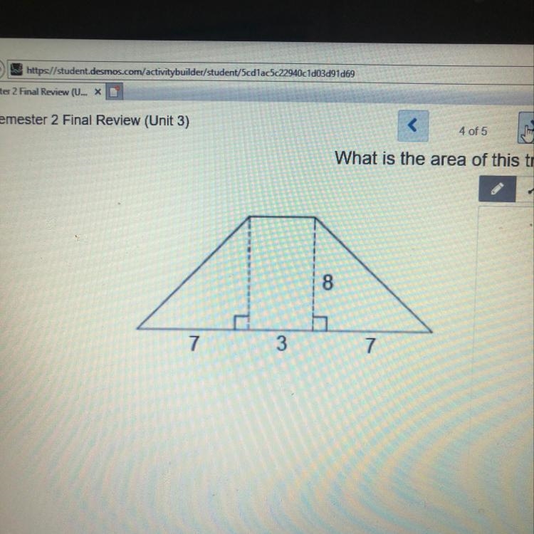 What is the area of this trapezoid Will mark brainless to right answer and give thanks-example-1