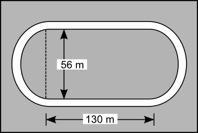 PLS HELP A running track in the shape of an oval is shown. The ends of the track form-example-1