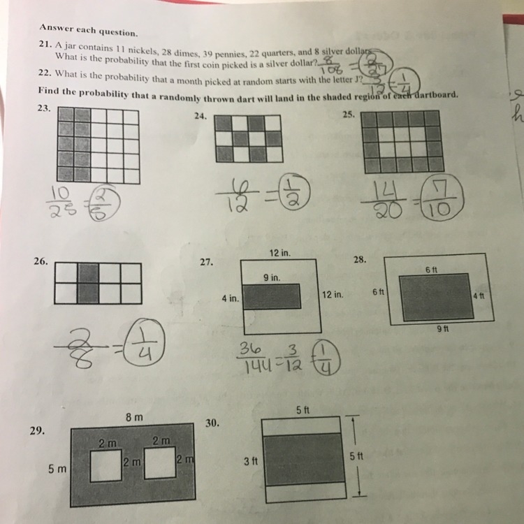 I need help with 28,29,30 Also can you explain how you got it? Please help me-example-1