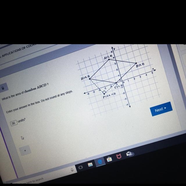 What is the area of rhombus ABCD?-example-1