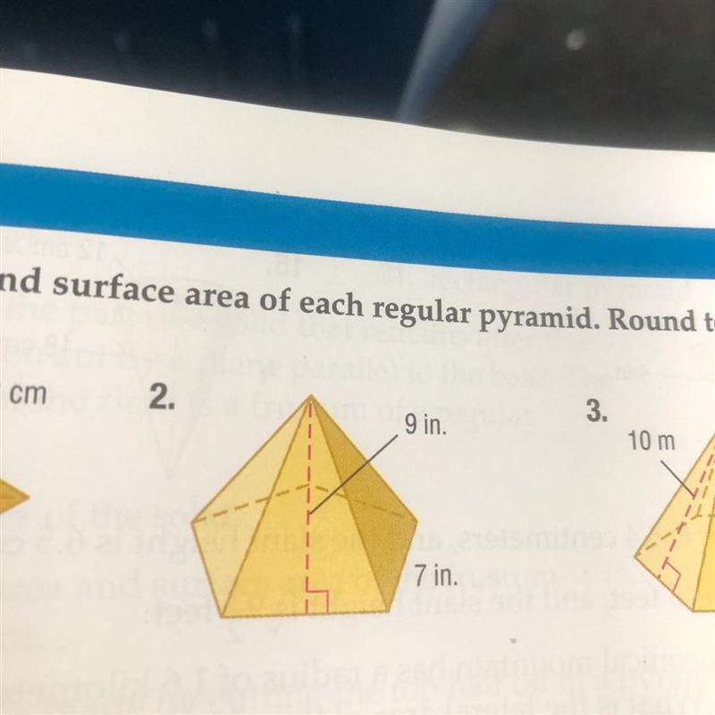 Help me find the lateral and the surface area I have to round to the nearest tenths-example-1